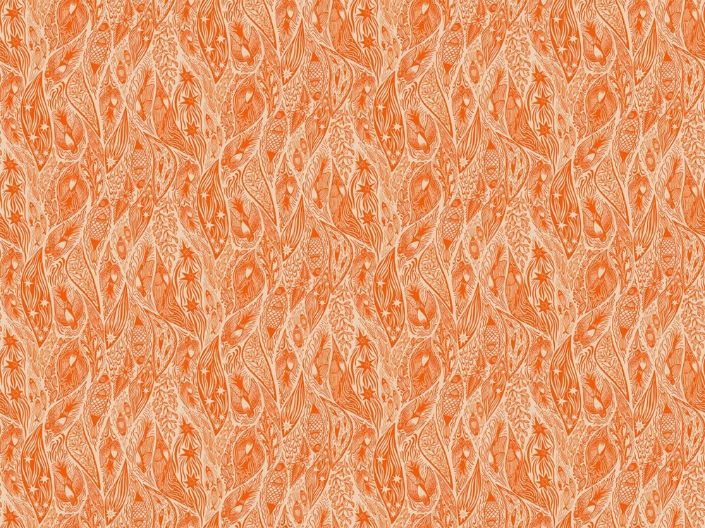 CURRENT - TANGERINE || SHOOTING STAR || Anna Maria Textiles Studio