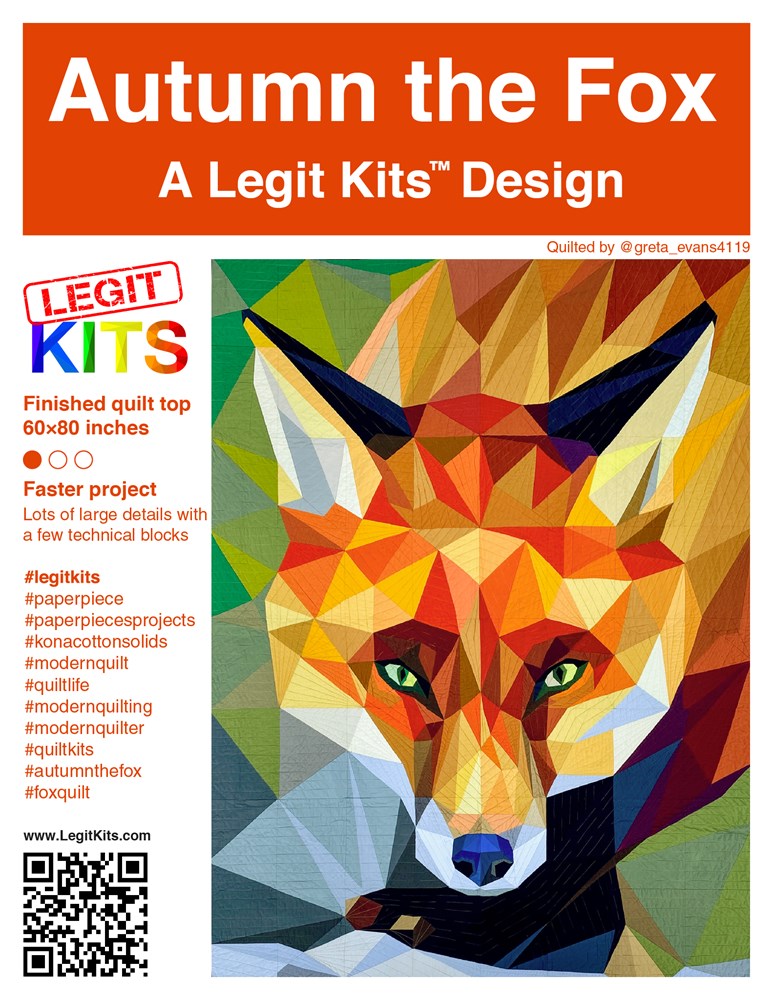 Legit Kits - Autumn Fox Foundation Paper Pieced Pattern