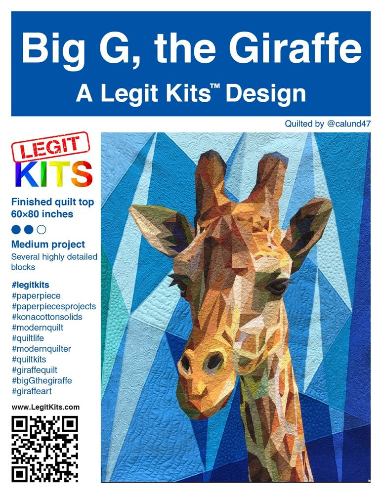 Legit Kits - Big G Foundation Paper Pieced Pattern