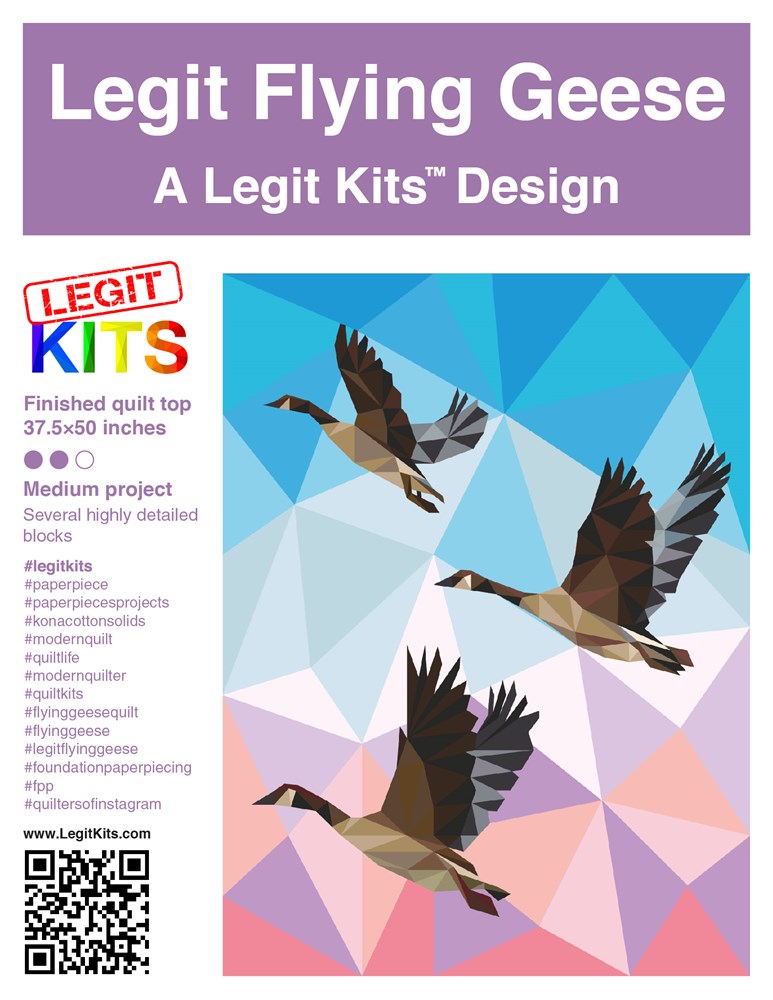 Legit Kits - Flying Geese Foundation Paper Pieced Pattern