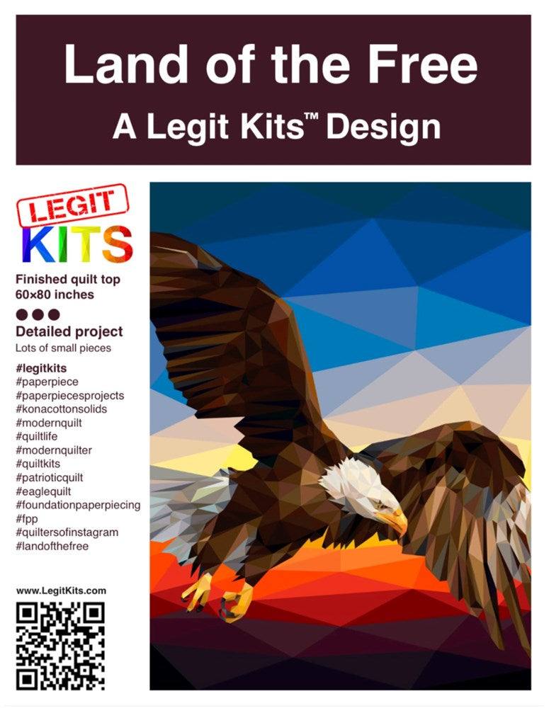 Legit Kits - Land of the Free Foundation Paper Pieced Pattern