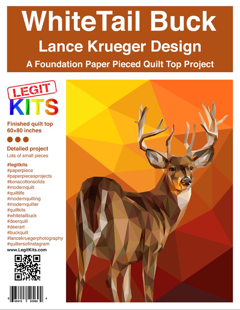 Legit Kits - Whitetail Buck Foundation Paper Pieced Pattern