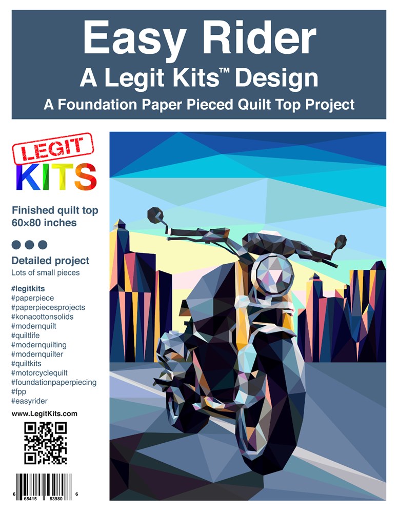 Legit Kits - Easy Rider Foundation Paper Pieced Pattern