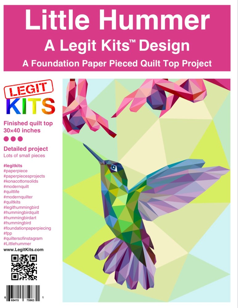 Legit Kits - Little Hummer Foundation Paper Pieced Pattern