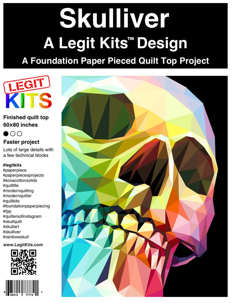 Legit Kits - Skulliver Foundation Paper Pieced Pattern