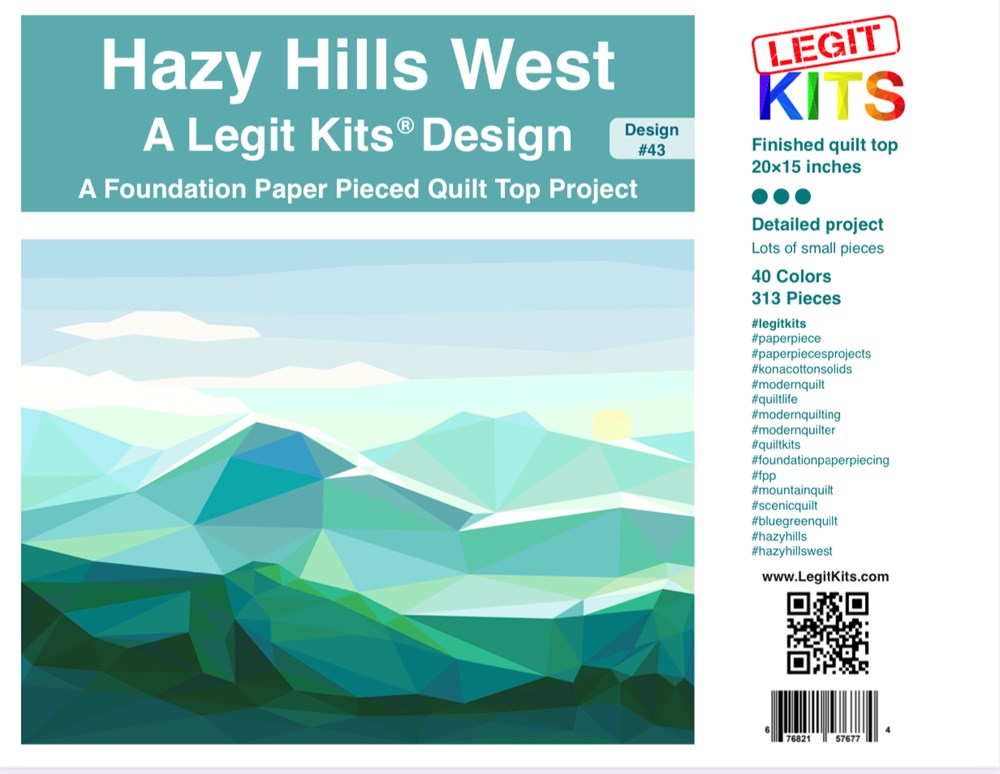 Legit Kits - Hazy Hills West Foundation Paper Pieced Pattern