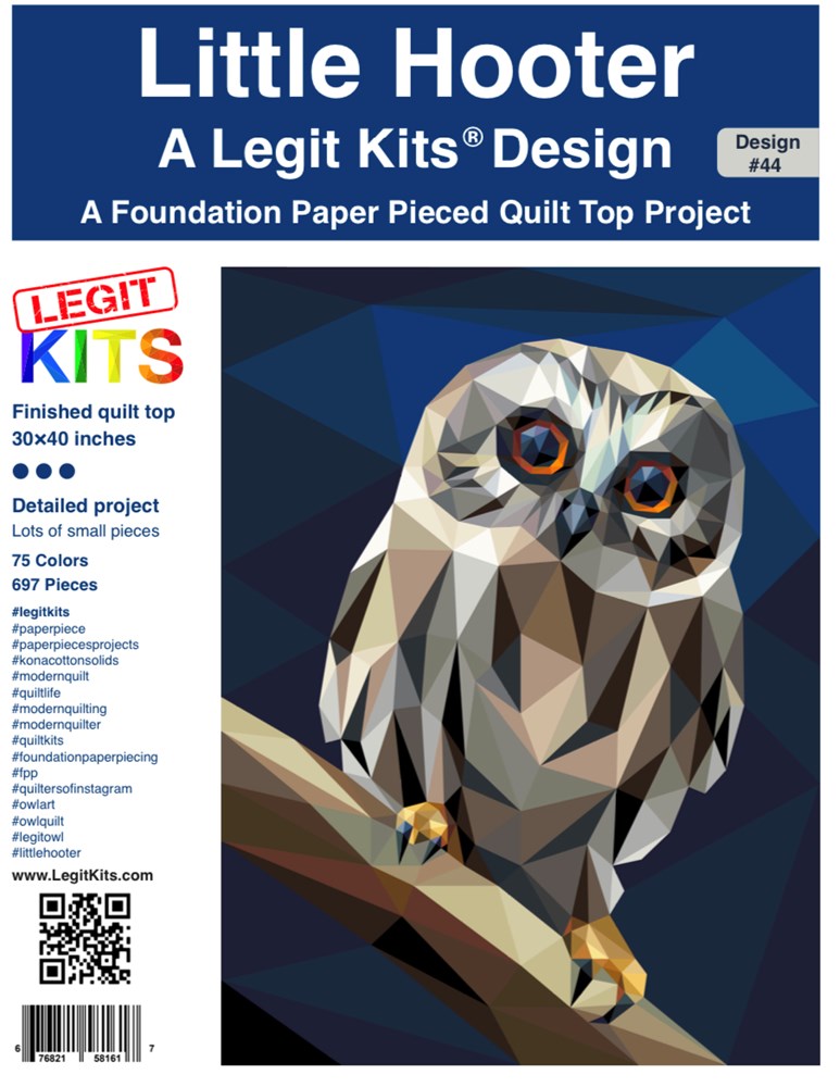 Legit Kits - Little Hooter Foundation Paper Pieced Pattern