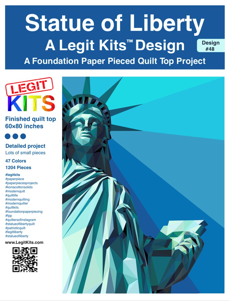 Legit Kits - Statue of Liberty Foundation Paper Pattern