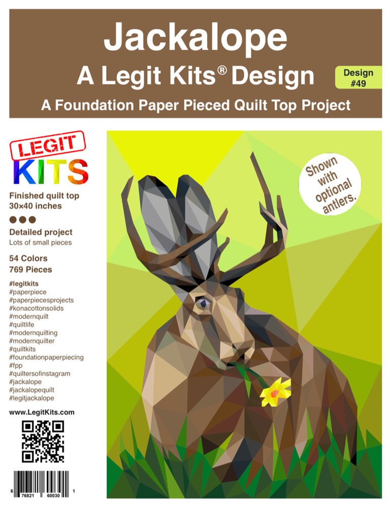 Legit Kits - Jackalope Foundation Paper Pieced Pattern