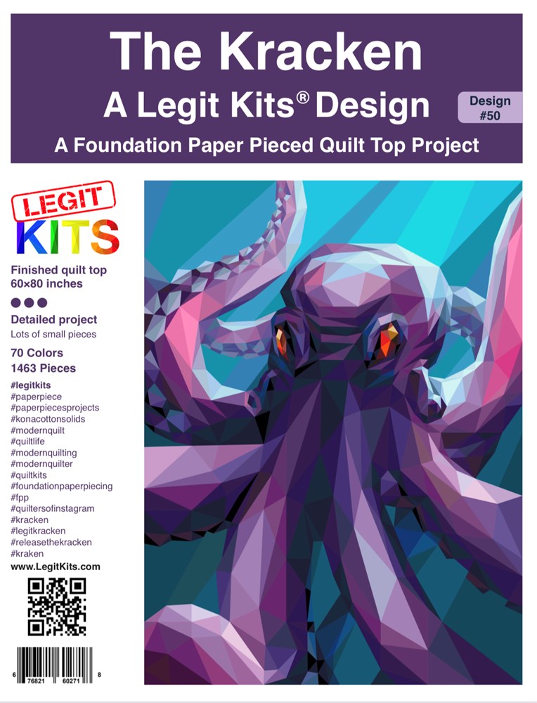 Legit Kits - The Kracken Foundation Paper Pieced Pattern