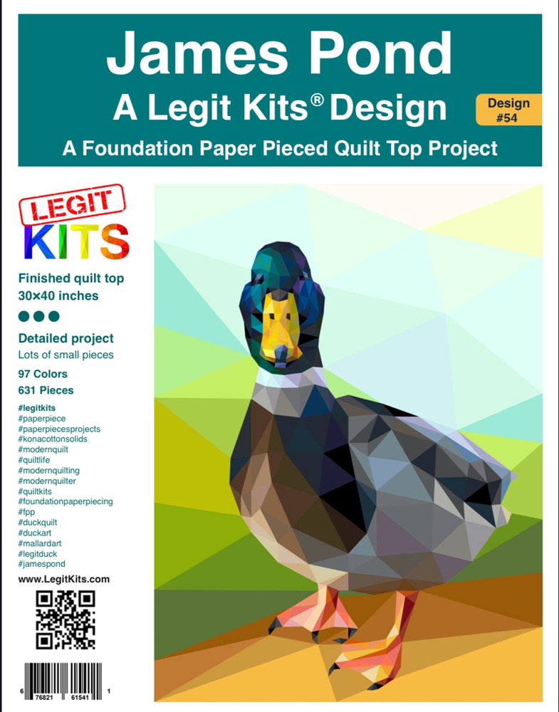 Legit Kits - James Pond Foundation Paper Pieced Pattern