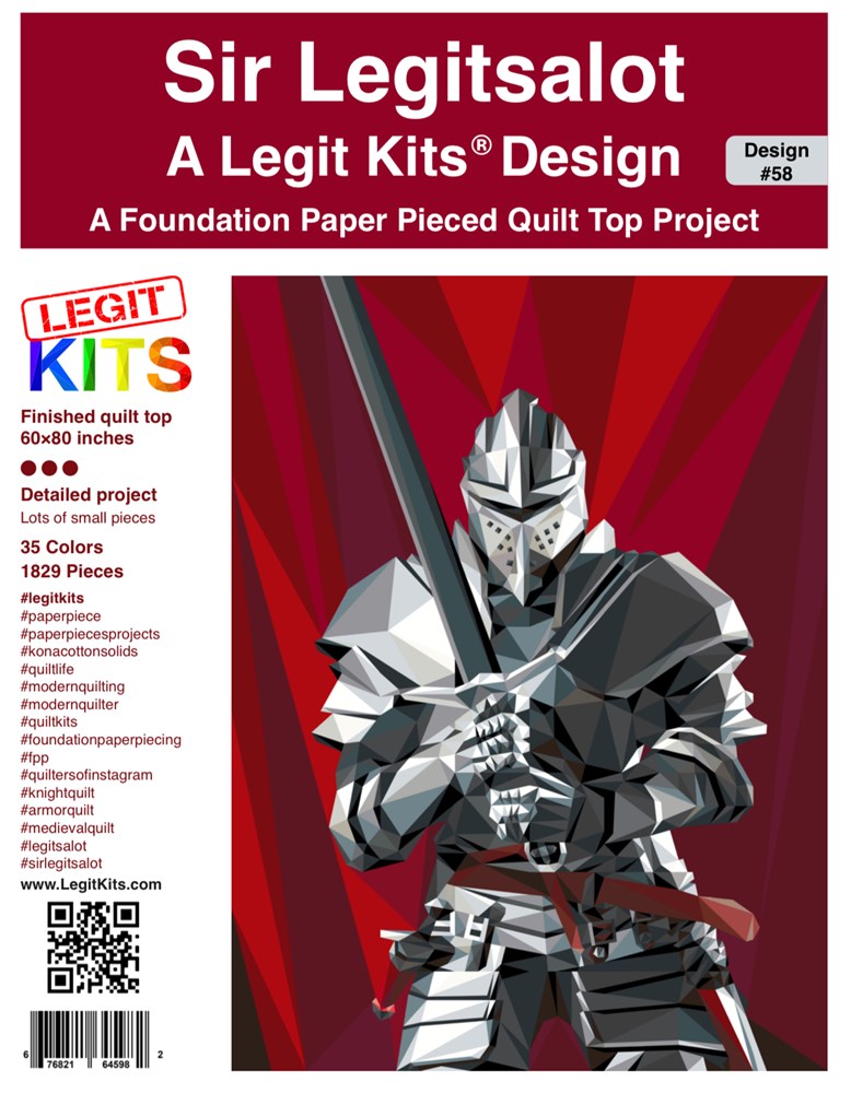 Legit Kits - Sir Legitsalot Foundation Paper Pieced Pattern