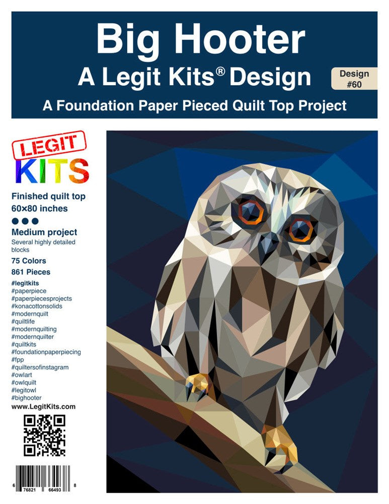 Legit Kits - Big Hooter Foundation Paper Pieced Pattern