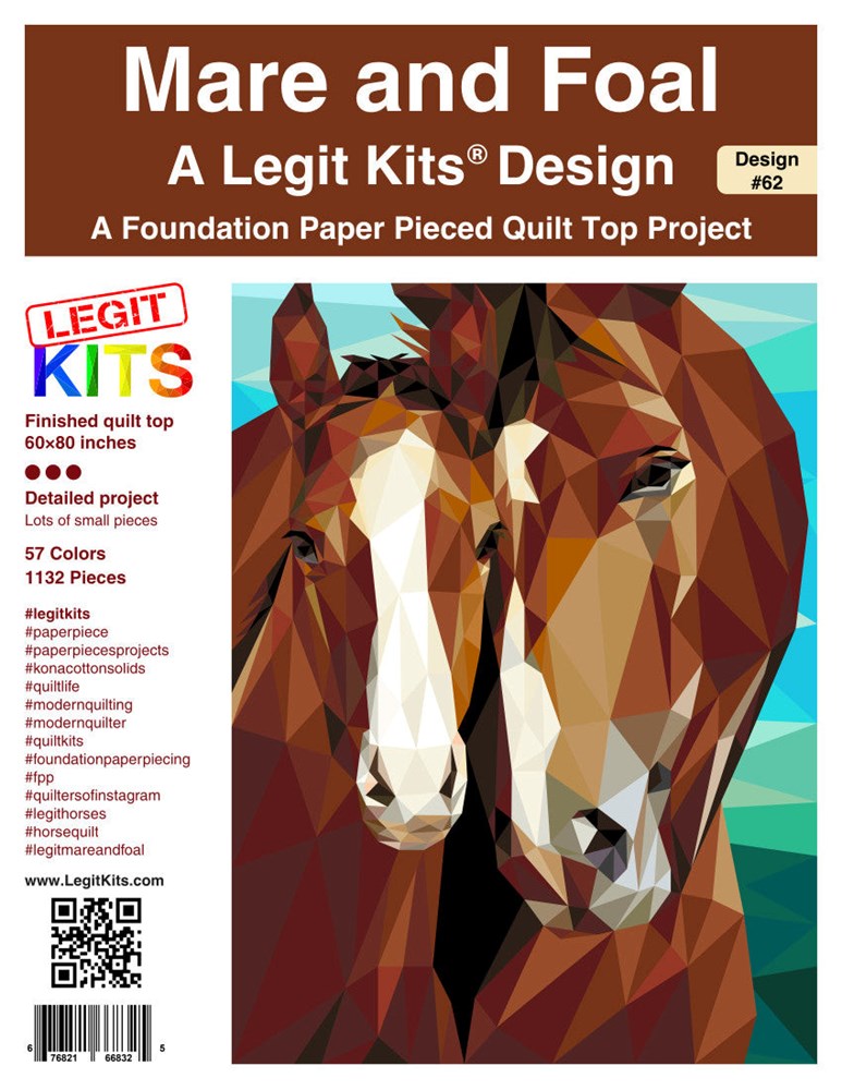 Legit Kits - Mare &amp; Foal Foundation Paper Pieced Pattern