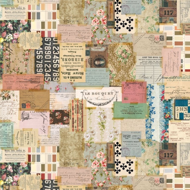 Ephemera - Palette || Palette 108&quot; Quilt Back || Tim Holtz