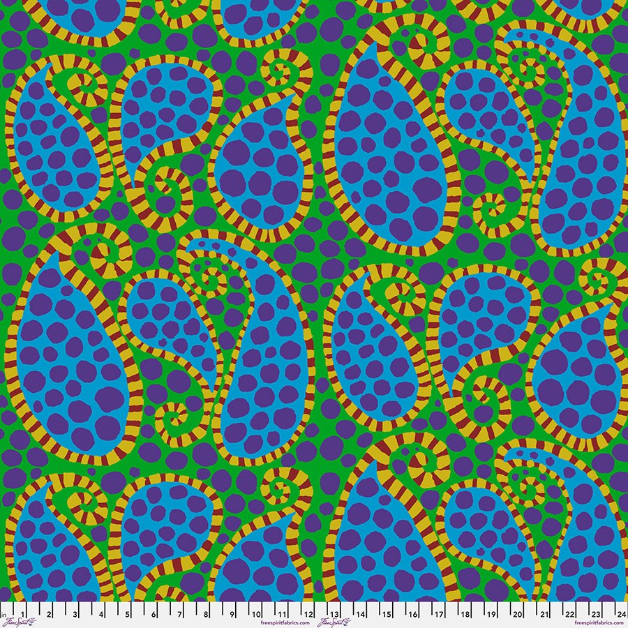 Paisley Dot - Green II Aug-23 II Kaffe Fassett Collective