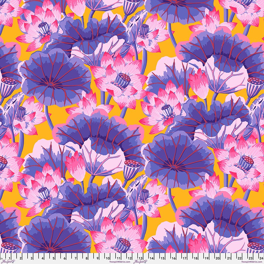 Lake Blossoms - Purple II Kaffe Fassett Collective