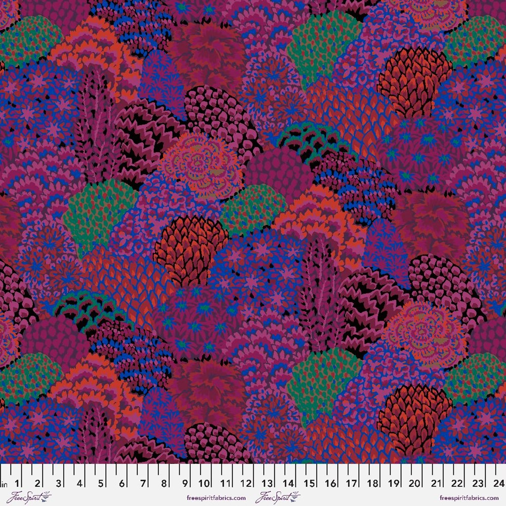 Large Oriental Trees - Maroon II  85 and Fabulous  II Kaffe Fassett Collective