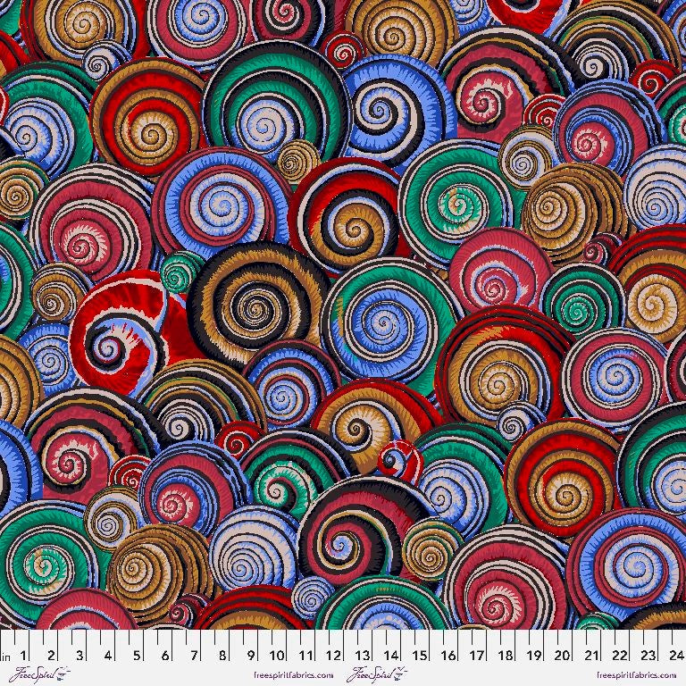 Spiral Shells - Dark II  Feb-22  II Kaffe Fassett Collective